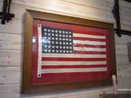 Framed 48 star American flag